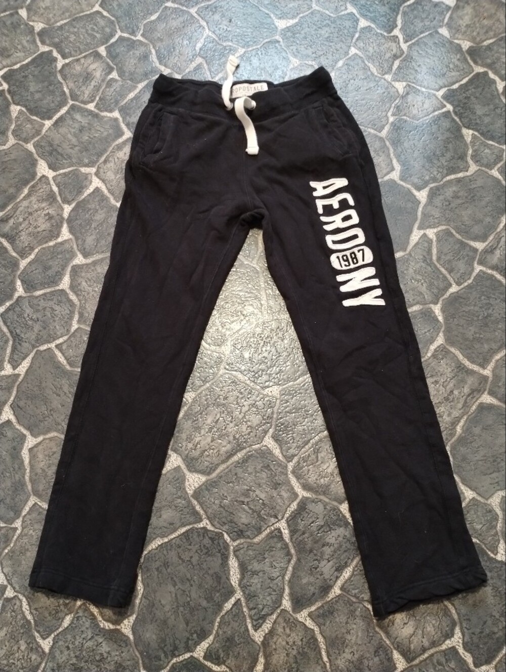 Aeropstale women's black thick sweatpants Size Small VINTAGE Y2K